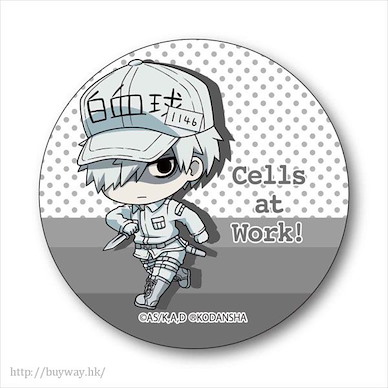 工作細胞 「白血球」工作中 收藏徽章 TEKUTOKO Can Badge White Blood Cell (Neutrophil)【Cells at Work!】