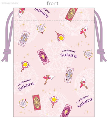 百變小櫻 Magic 咭 「封印之杖 + 星之杖 + 夢之杖」粉紅 索繩小物袋 Mini Kinchaku Icon Pink【Cardcaptor Sakura】