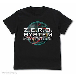 機動戰士高達系列 (加大)「Z.E.R.O. SYSTEM」黑色 T-Shirt Gundam Wing Zero System T-Shirt /BLACK-XL【Mobile Suit Gundam Series】