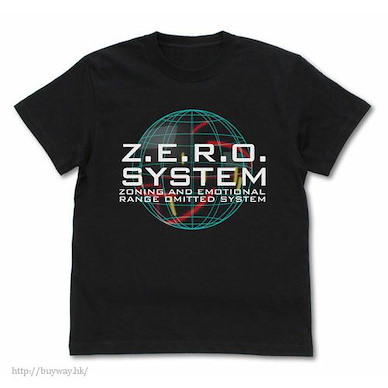 機動戰士高達系列 (大碼)「Z.E.R.O. SYSTEM」黑色 T-Shirt Gundam Wing Zero System T-Shirt /BLACK-L【Mobile Suit Gundam Series】