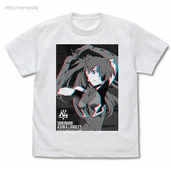 新世紀福音戰士 (細碼)「明日香」白色 T-Shirt Asuka Langley Shikinami Graphic T-Shirt /WHITE-S【Neon Genesis Evangelion】