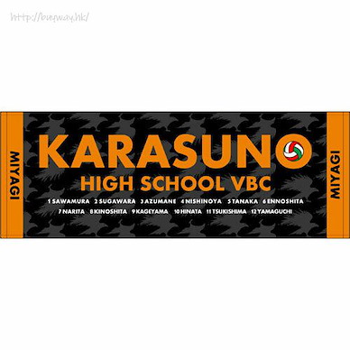 排球少年!! 「烏野高校排球部」運動毛巾 Karasuno High School Volleyball Club Sports Towel【Haikyu!!】