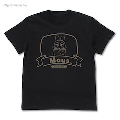 鼠族 (大碼)「Maus」黑色 T-Shirt Maus Label T-Shirt /BLACK-L【MAUS】