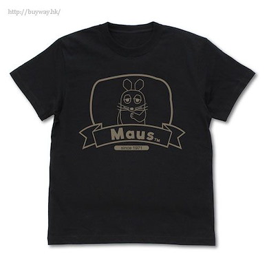 鼠族 (細碼)「Maus」黑色 T-Shirt Maus Label T-Shirt /BLACK-S【MAUS】