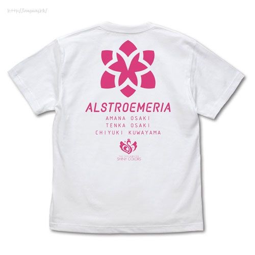 偶像大師 閃耀色彩 : 日版 (細碼)「283PRO」Alstroemeria 白色 T-Shirt