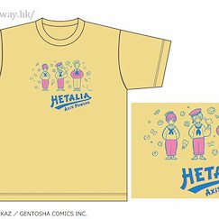 黑塔利亞 (加大) 水手服 黃色 T-Shirt T-Shirt Yellow XL Size【Hetalia】