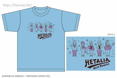 黑塔利亞 (細碼) 水手服 藍色 T-Shirt T-Shirt Blue S Size【Hetalia】