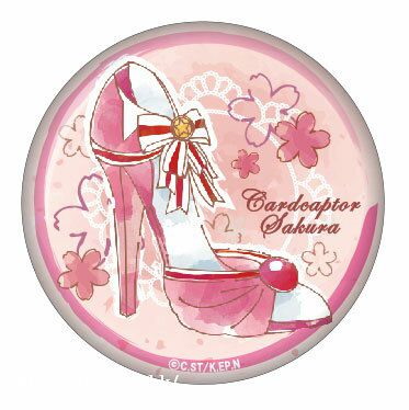 百變小櫻 Magic 咭 : 日版 「粉紅高跟鞋」收藏徽章