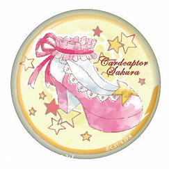 百變小櫻 Magic 咭 「粉紅絲帶高跟鞋」收藏徽章 Costume Shoes Series Can Badge G【Cardcaptor Sakura】