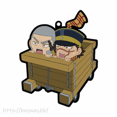 黃金神威 「杉元佐一 + 白石由竹」坐上木頭車 掛飾 CharaRide Sugimoto & Shiraishi on Trolley【Golden Kamuy】