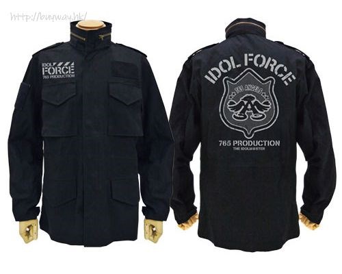 偶像大師 百萬人演唱會！ : 日版 (大碼)「第765部隊」IDOL FORCE M-65 黑色 外套