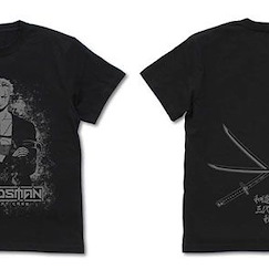 海賊王 : 日版 (加大)「卓洛」三刀流 黑色 T-Shirt