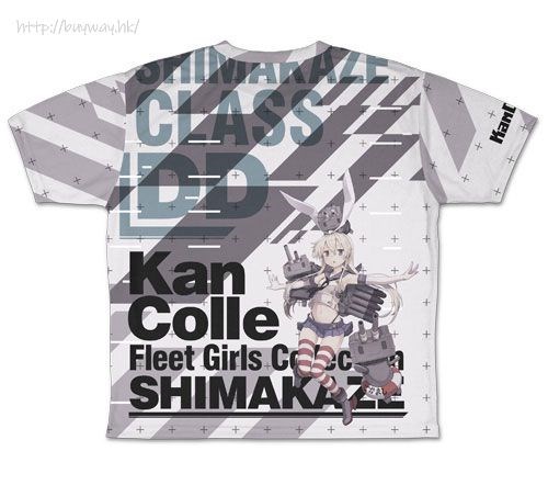 艦隊 Collection -艦Colle- : 日版 (細碼)「島風」雙面 T-Shirt