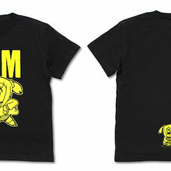 Pop Team Epic : 日版 (細碼)「POP子」EDM 夜光 黑色 T-Shirt