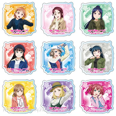 LoveLive! Sunshine!! 亞克力徽章 私服 Ver.2 (9 個入) Acrylic Badge Casual Outfit Ver. 2 (9 Pieces)【Love Live! Sunshine!!】