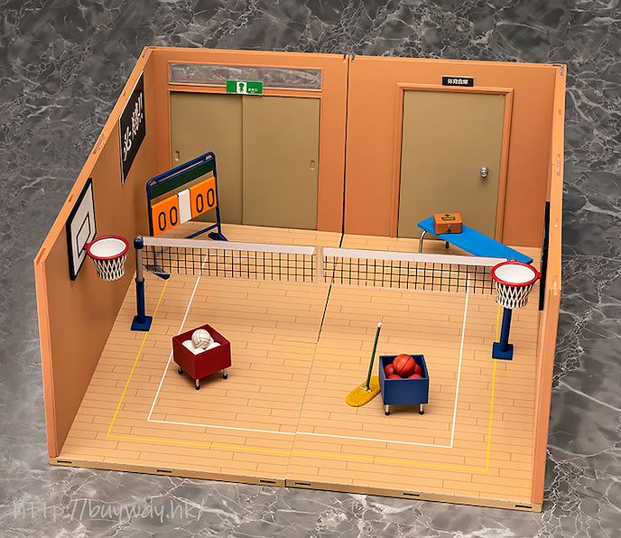 黏土人場景 : 日版 黏土人場景系列 #07 籃球場 體育館B