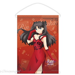 Fate系列 : 日版 「遠坂凜」紅色晚裝 B2 掛布