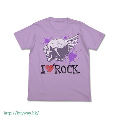 偶像大師 灰姑娘女孩 (細碼)「松永涼」淺紫 T-Shirt Ryo Matsunaga no I LOVE ROCK T-Shirt / Light Purple - S【The Idolm@ster Cinderella Girls】