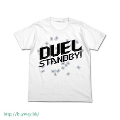 遊戲王 系列 : 日版 (大碼)「Duel Standby!」白色 T-Shirt