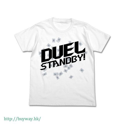 遊戲王 系列 : 日版 (大碼)「Duel Standby!」白色 T-Shirt