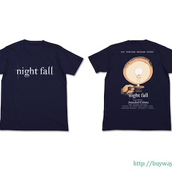 小魔女學園 : 日版 (大碼)「night fall」深藍色 T-Shirt