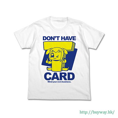 Pop Team Epic (細碼)「POP子」"DON'T HAVE CARD" 白色 T-Shirt Don't Have Takeshobo Card T-Shirt / White - S【Pop Team Epic】