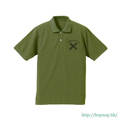 強襲魔女系列 (大碼) 綠茶色 Polo Shirt Karlsland Embroidery Polo Shirt / Green Tea - L【Brave Witches】