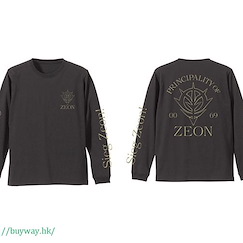 機動戰士高達系列 (加大)「自護公國」長袖 黑色 T-Shirt ZEON Army Long Sleeve T-Shirt / Black - XL【Mobile Suit Gundam Series】