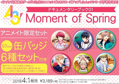 A3! 珍藏集 01 Moment of Spring (書籍 + 徽章 6 個) Documentary Film Book 01 Moment of Spring【A3!】