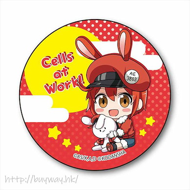 工作細胞 「紅血球」小兔帽子 徽章 GyuGyutto Can Badge Usamimi Ver. Red Blood Cell【Cells at Work!】