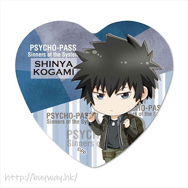 PSYCHO-PASS 心靈判官 「狡嚙慎也」心形徽章 TEKUTOKO Heart Can Badge Kogami Shinya【Psycho-Pass】