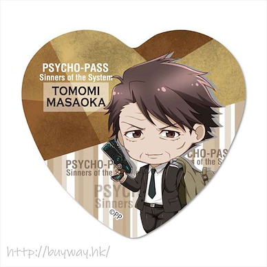 PSYCHO-PASS 心靈判官 「征陸智己」心形徽章 TEKUTOKO Heart Can Badge Masaoka Tomomi【Psycho-Pass】