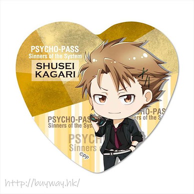 PSYCHO-PASS 心靈判官 「縢秀星」心形徽章 TEKUTOKO Heart Can Badge Kagari Shusei【Psycho-Pass】