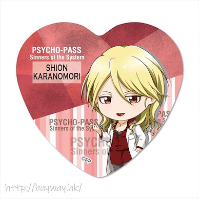 PSYCHO-PASS 心靈判官 「唐之杜志恩」心形徽章 TEKUTOKO Heart Can Badge Karanomori Shion【Psycho-Pass】