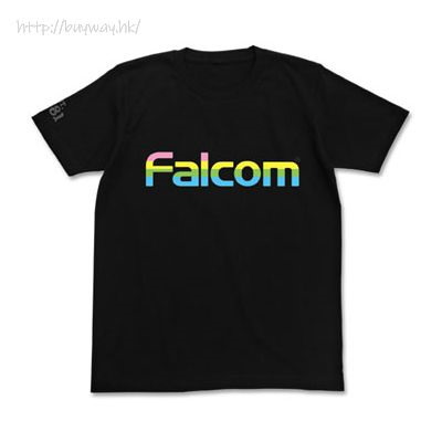 日版 (加大)「Falcom」黑色 T-Shirt