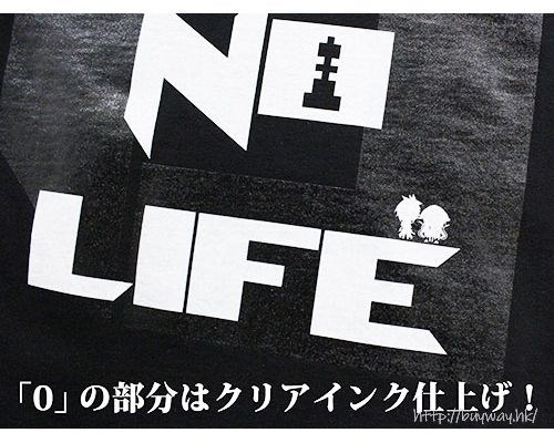 遊戲人生 : 日版 (細碼)「NO GAME NO LIFE ZERO」黑色 T-Shirt