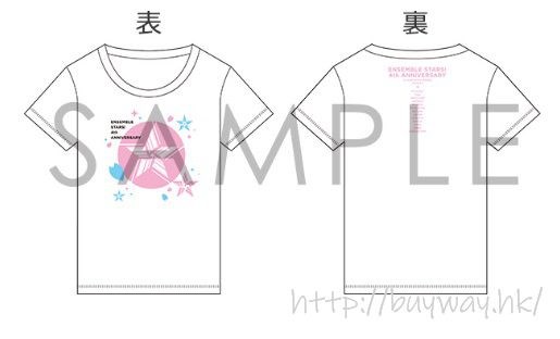 偶像夢幻祭 : 日版 4周年 Fans 感謝祭 白色 T-Shirt
