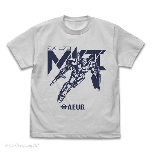 機動戰士高達系列 : 日版 (大碼)「RX-178 高達 Mk-II」淺灰 T-Shirt
