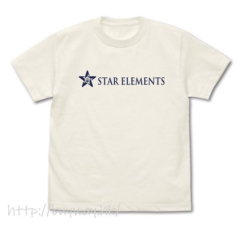 偶像大師 百萬人演唱會！ : 日版 (大碼)「STAR ELEMENTS」香草白 T-Shirt