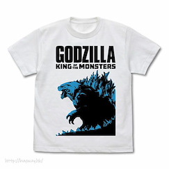 哥斯拉系列 (細碼)「哥斯拉」KING OF THE MONSTERS 白色 T-Shirt K.O.M. T-Shirt /WHITE-S【Godzilla】