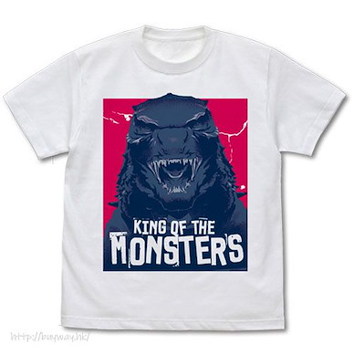 哥斯拉系列 (中碼)「哥斯拉」頭像 白色 T-Shirt K.O.M. Head T-Shirt /WHITE-M【Godzilla】