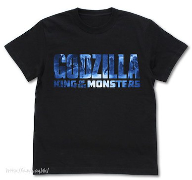 哥斯拉系列 (中碼)「GODZILLA」標誌 黑色 T-Shirt K.O.M. Logo T-Shirt /BLACK-M【Godzilla】