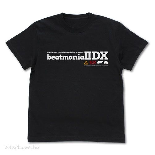 狂熱節拍 : 日版 (大碼)「beatmaniaIIDX」黑色 T-Shirt