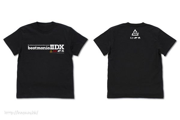 狂熱節拍 : 日版 (中碼)「beatmaniaIIDX」黑色 T-Shirt