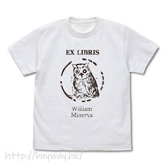 約定的夢幻島 : 日版 (大碼)「威廉」貓頭鷹標誌 白色 T-Shirt