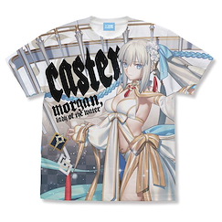 Fate系列 : 日版 (細碼)「Berserker (摩根)」水妃 白色 全彩 T-Shirt