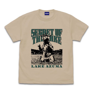 超人系列 (加大)「電王獸」吾妻湖おみやげ 淺米色 T-Shirt Ultra Seven Eleking Lake Azuma Souvenir T-Shirt /LIGHT BEIGE-XL【Ultraman Series】