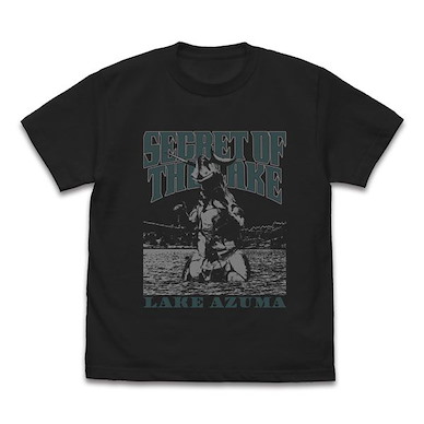 超人系列 (加大)「電王獸」吾妻湖おみやげ 墨黑色 T-Shirt Ultra Seven Eleking Lake Azuma Souvenir T-Shirt /SUMI-XL【Ultraman Series】