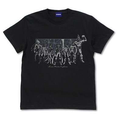 遊戲王 系列 (加大)「巴利安七皇」遊戲王ZEXAL 黑色 T-Shirt Seven Barian Emperors T-Shirt /BLACK-XL【Yu-Gi-Oh! Series】