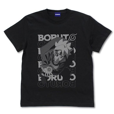 火影忍者系列 (加大)「漩渦博人」楔(カーマ) 黑色 T-Shirt BORUTO NARUTO NEXT GENERATIONS Boruto Uzumaki (Kama) T-Shirt /BLACK-XL【Naruto Series】